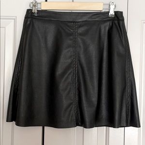 Sanctuary vegan leather A line skirt